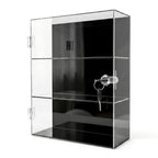 Acrylic storage cabinet used for locking cosmetics and perfume lipstick small items is handmade, dust-proof, anti loss