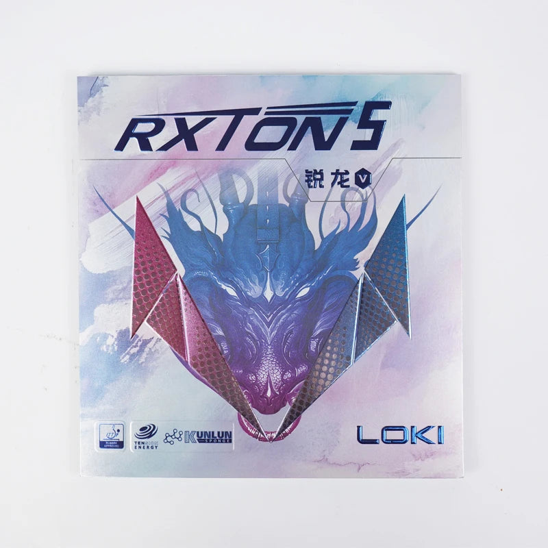 2025 New Loki RXTON 5 Color Series Table Tennis Rubber for Racket Sticky Pimples-in ITTF Approved Pink Rubber Ping Pong Rubber
