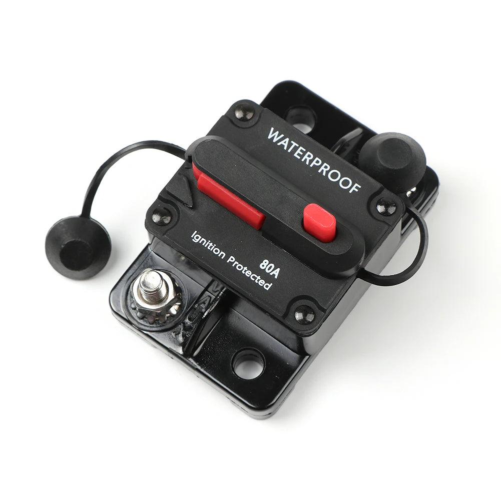 DaierTek 20A-300A Circuit Breaker 12V Trolling with Manual Reset Boat Manual Power Protect for Audio Fuse Car 48VDC Waterproof
