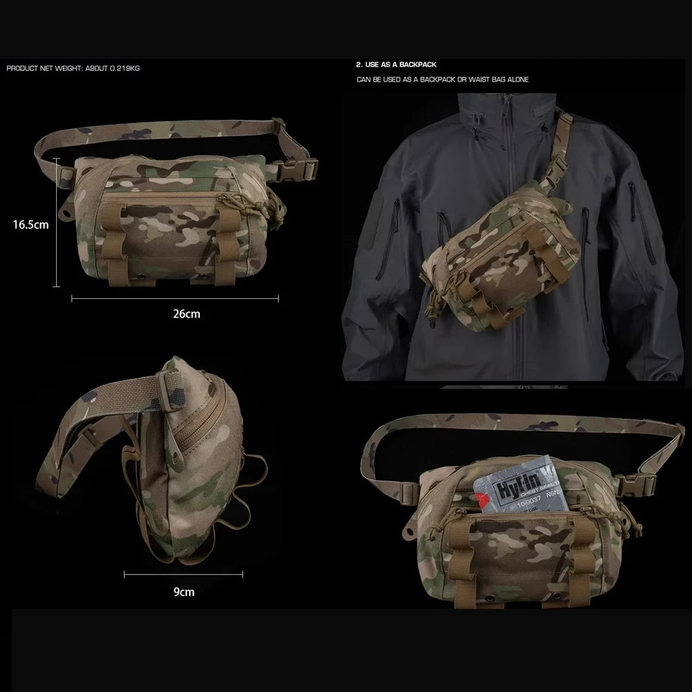 TACTICAL SS Style Multi Purpose Waist Bag Brunch Box Drop Pouch Dump Pouch for Hunting Adjustable