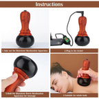 Hot Stone Electric Gua Sha Massager Natural Bianstone GuaSha Scraping Back Neck Face Relax Muscles Massage Skin Lift Care Spa