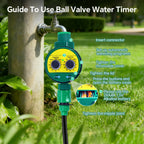Automatic Garden Watering Timer Irrigation Controller Valve, G Thread Connection