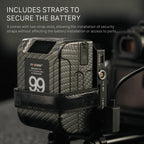 TILTA Mini PD V Mount Battery Plate Black TA-BTP4-V-B with USB-C P-Tap and 2-Pin Lemo
