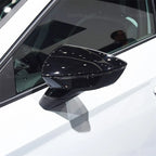 Gloss Black Mirror Cap for Seat Leon Lion 5F III Ibiza 6F V KJ1 Arona KJ7 Carbon LookCar Side Rearview Mirror Cover Accessories