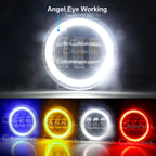 2 Pieces 90MM Round Angel Eye LED Fog Light For Suzuki Jimny 1998-2017 30W H11 Adjustable Car Front Fog Daytime Running Lamp DRL