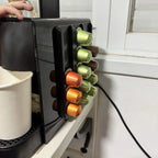 [Punch-free] Coffee Capsule Wall Hanging Storage Rack | Compatible with Nespresso Multi-brand Capsules | Space-saving