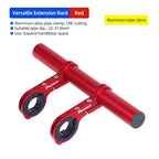 10/20/25/30cm Bicycle Handlebar Extended Bracket Bike Headlight Mount Bar Computer Holder Lamp Support Rack Alloy Fiber Stand
