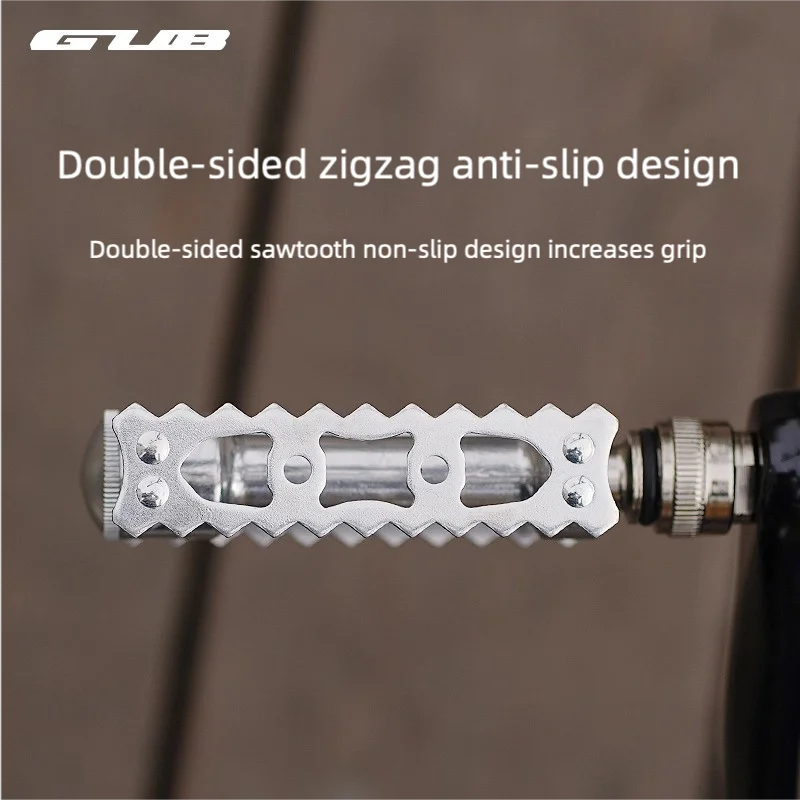 GUB QR006 Retro Quick Release Folding Mountain Bike Aluminum Alloy Bicycle Pedal with Triple Bearings Anti-Slip