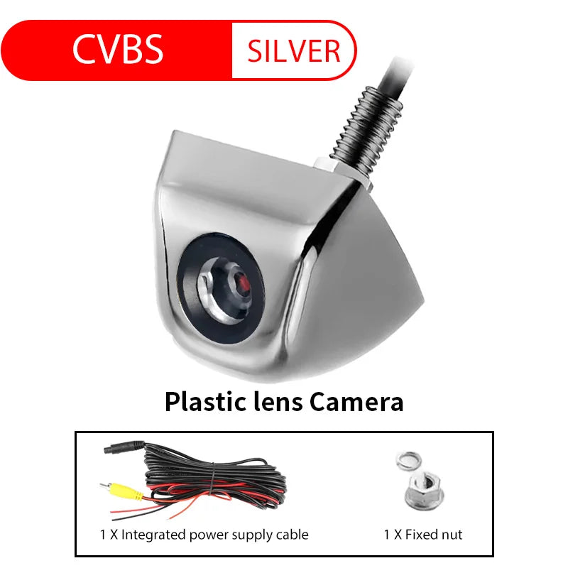 Universal Car Rear View Backup Camera 170° Fisheye Night Vision Waterproof 12V AHD/CVBS