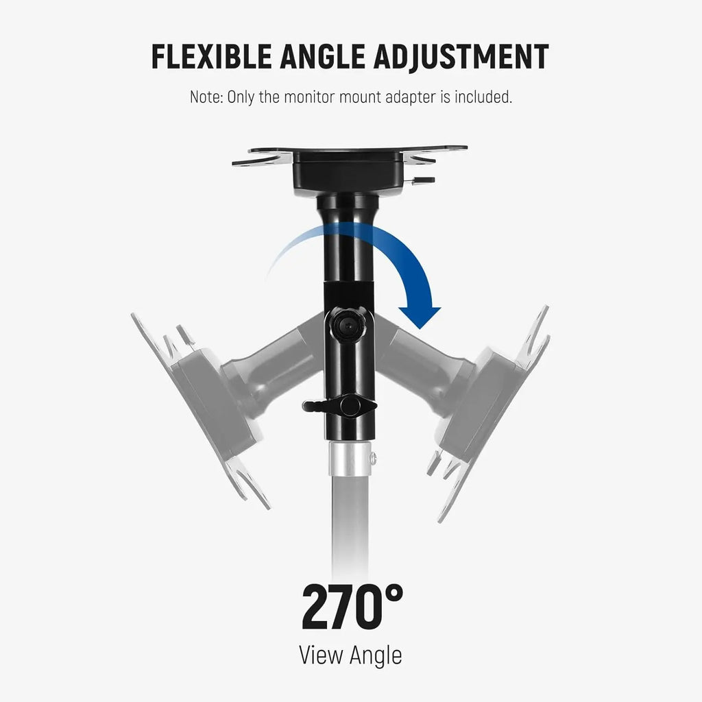 Neewer Monitor Mount Adapter Quick Release VESA 270° Adjustable Metal 5/8in Stand MA010