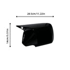 BMW X3 E83 2003-2010 Rearview Mirror Cover Stickers - Carbon Fiber Pattern, Gloss Black