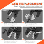 SN Ratchet Electrician Crimping Tool set for Insulated and Non-Insulated terminals, Molex Open Barrel Dupont connectors
