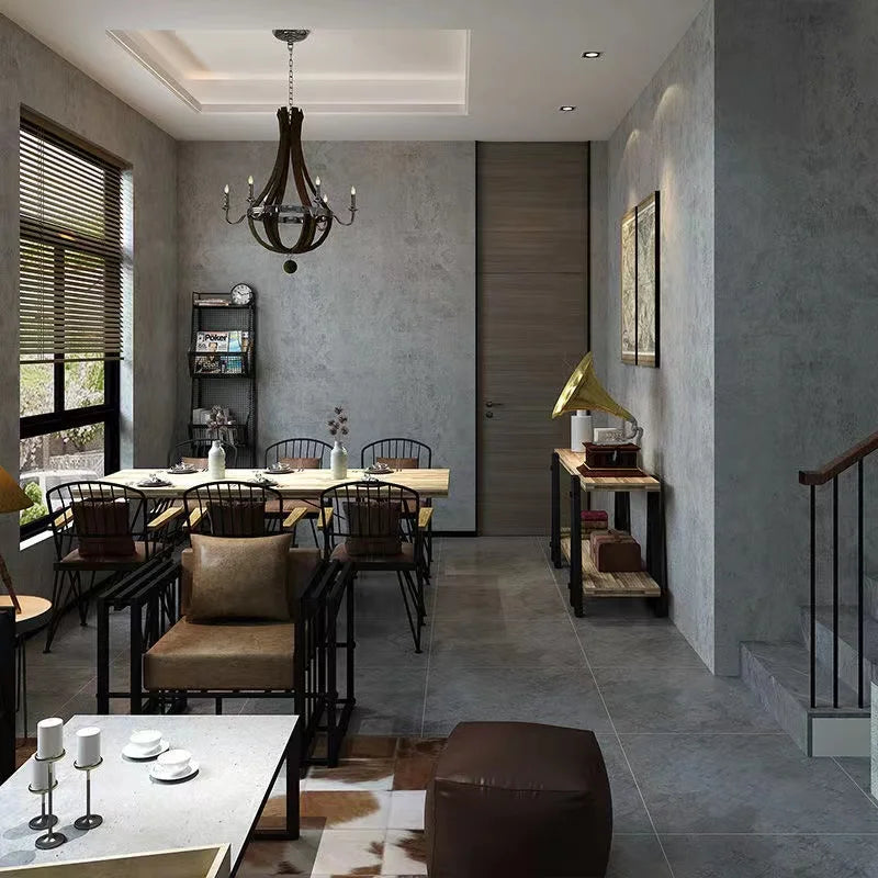 Vinyl Wallpaper  Waterproof Self-Adhesive Wallpaper  Cement Gray Countertop Contact Paper  Kitchen Bathroom Furniture Renovatio