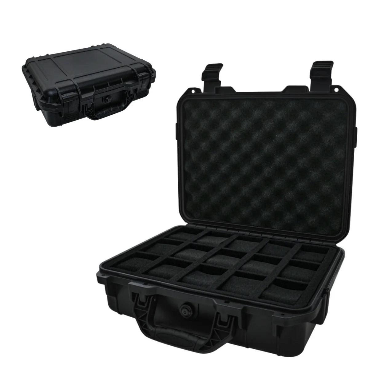 8/15 Slots Waterproof Watch Box,Collection Watch Antique Portable Moisture-proof Mildew-proof Protective Safety Case With Sponge