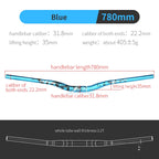 Bicycle Handlebar MTB Handlebar 31.8mm*720/780mm for Road Bike Mountain Handlebar Aluminum Alloy Steering Wheel for Bicycle