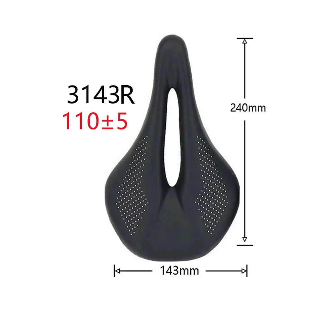 New 89g EVA Carbon Bike Saddle Comfortable Ultra-Light Saddle MTB Saddle 7x7mm Racing Bicycle Bicycle installation 240*143MM