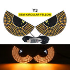 Truck Devil's Eye Light RGB Dynamic Demon Eye Decorative Light Led Display Decor Pixel Panel Windshield USB 5V Multi-Mode Lamp