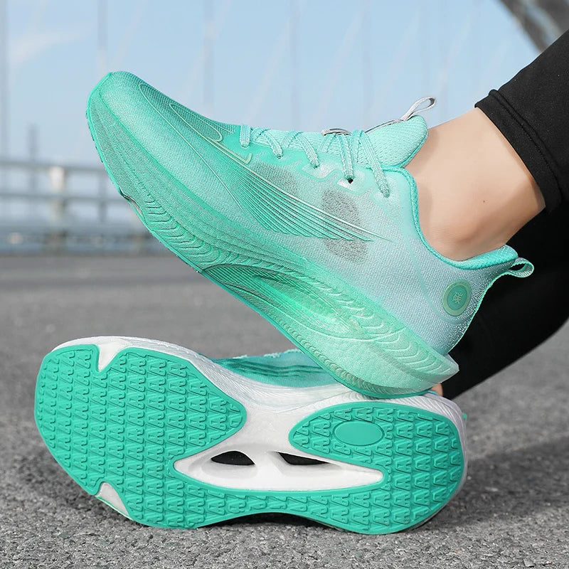 Couple Running Shoes,breathable Mesh Shoes, Ultra-light Cushioning Carbon Plate Running Shoes, Casual and Versatile Sports Shoes