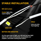 2PCS DRL Flowing LED Light Strip 30cm 45cm 60cm Car Daytime Running Light Flexible LED Yellow Flowing Signal Lamp Universal 12V