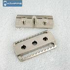 KAMPFE Men's Safety Razor Shaver Head TC4 Titanium CNC Precision Milled, 1pc