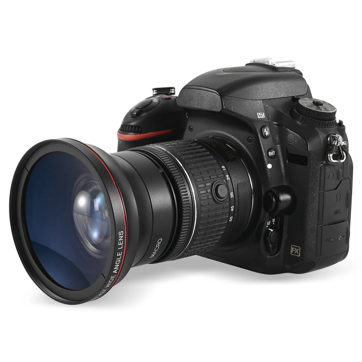 Lightdow Super Wide Angle Lens 0.43× Wide-angle Attachment Lens For 52 mm lens filter size Canon Nikon Sony Camera Lens