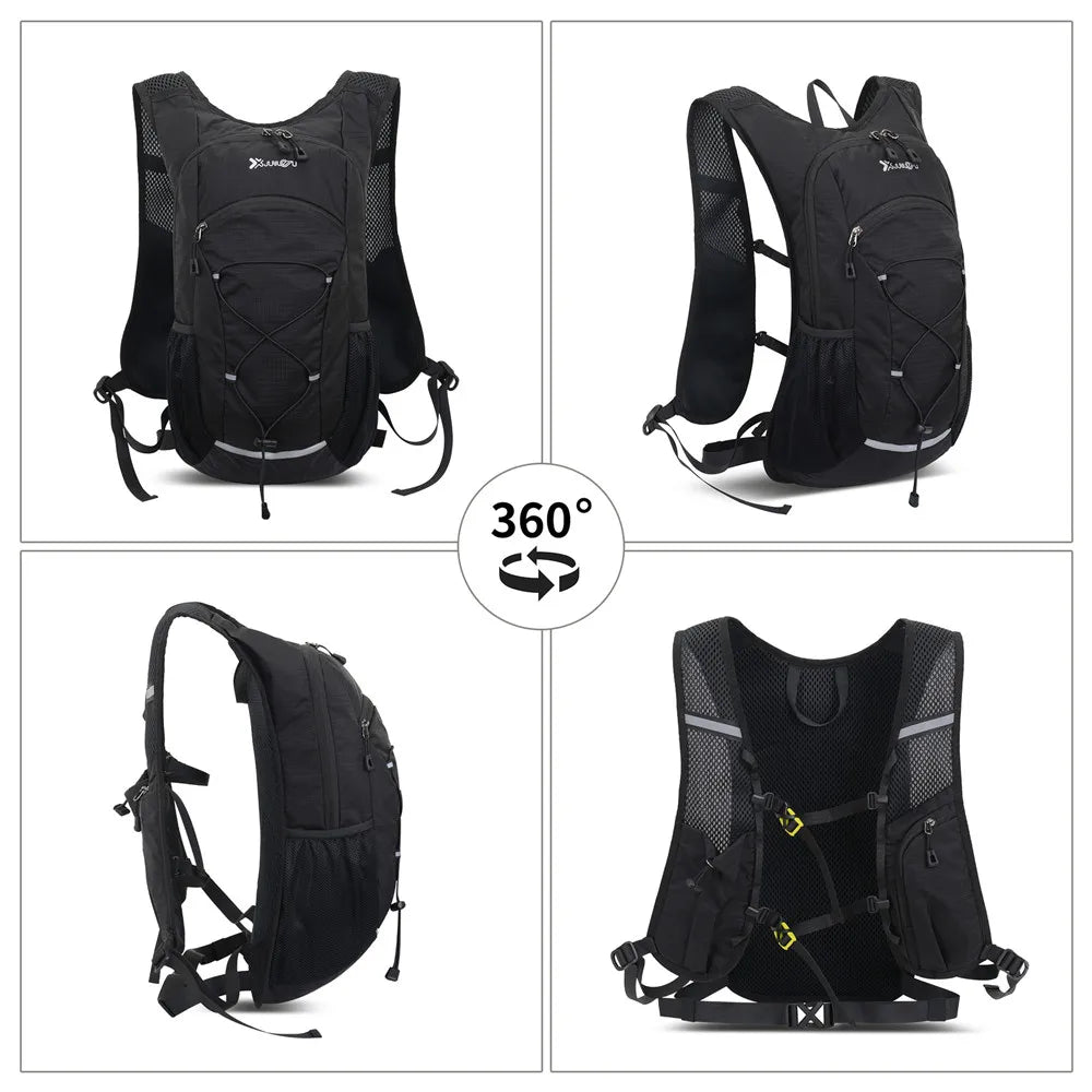 18L Ultralight Hiking Backpack Travel Daypack for Men Women, Black/Gray/Navy