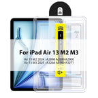 2pcs Easy to Install HD Tempered Glass Screen Protector For iPad Pro 13 12.9 M4 Air 11 M3 M2 5 4 Mini 6 7 9 9th 10 10th A16 Film