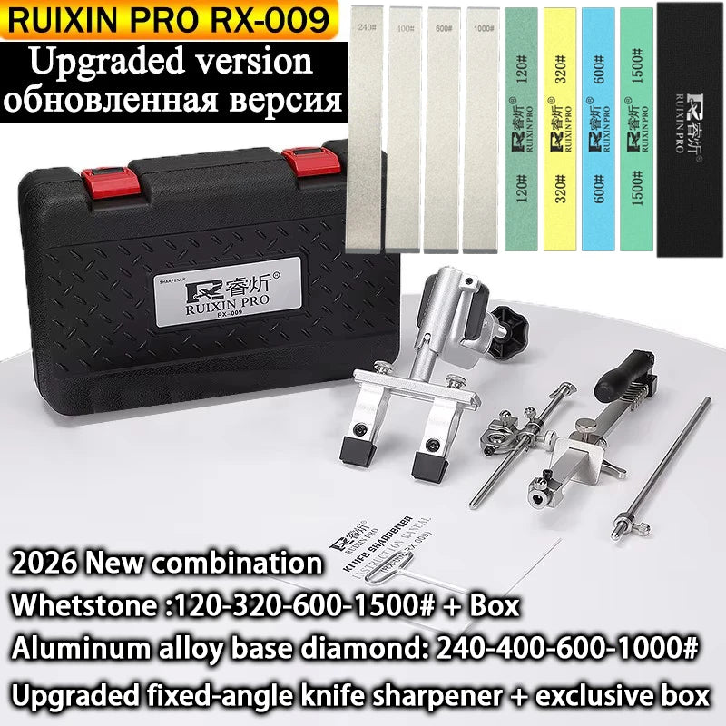 RUIXIN PRO RX 009 Fixed Angle Knife Sharpener Machine Professional Diamond Bar Sharpening Stone Grinding Whetstone Kitchen Tools