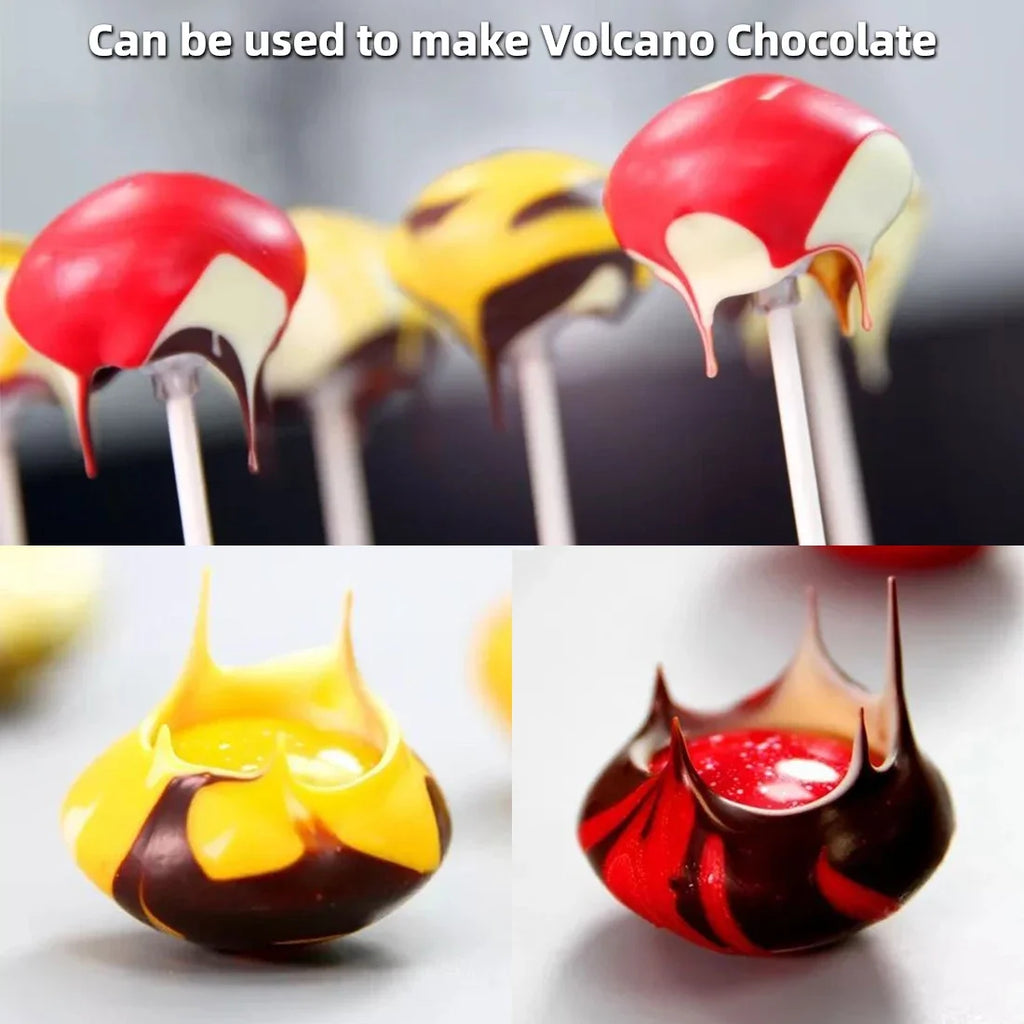 Volcano Chocolate Mold 15 Cavity Polycarbonate Chocolate Moulds PC Candy Bonbons Forms Confectionery Baking Tools