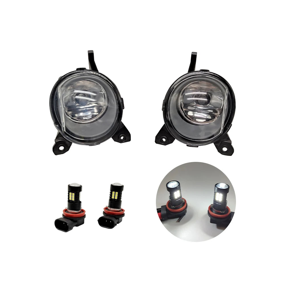 Car LED Fog Lights Fog Lamp cover For Toyota Corolla 2004 2005 2006 European Version Harness Wiring Cover Grille Halogen bulb