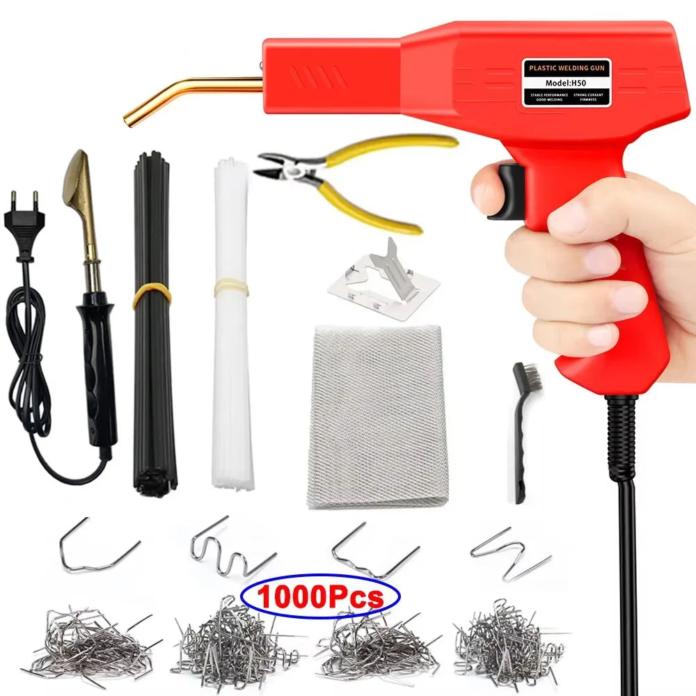 Plastic Welding Kit Repair Welder Kit Hot Stapler for Car Bumper Cracks, Kayaks, Plastic Toys