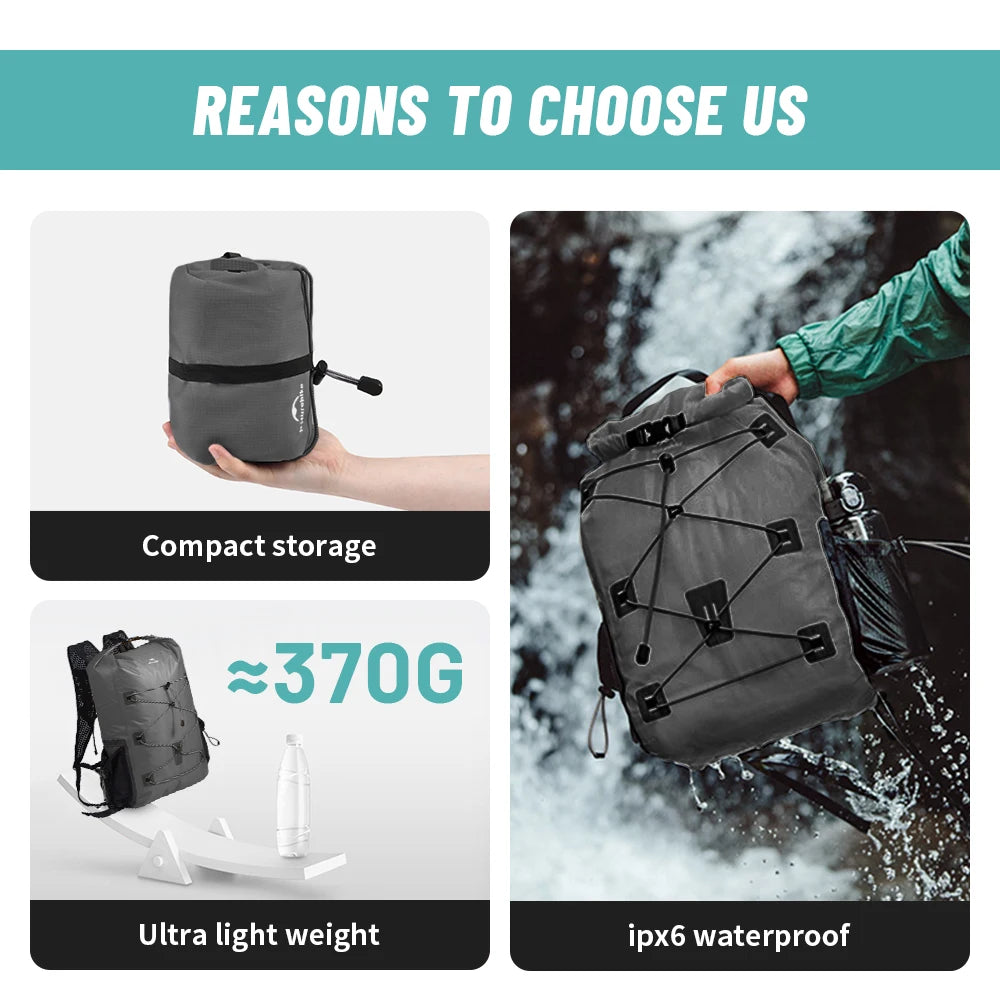 Naturehike Waterproof Dry Backpack IPX6 Polyester 18L/25L for Swimming Rafting Trekking