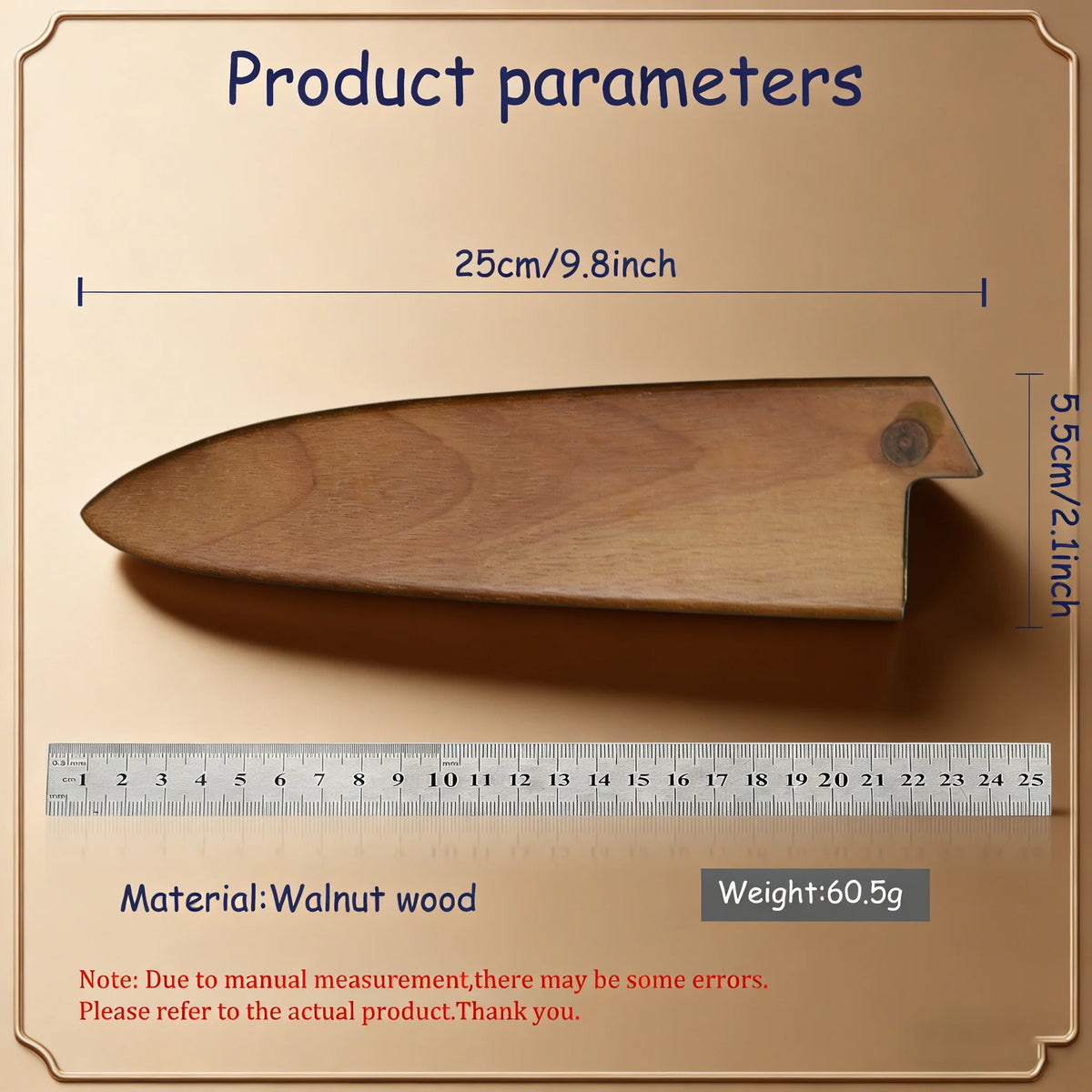 Wooden Knife Sheath Japanese Style Knife Blade Protector Cover, 1pc