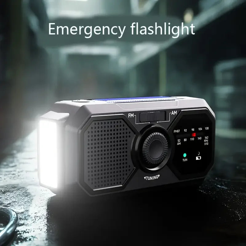 Portable Solar Radio, Emergency Kits first Aid Radio with Crank, Dynamo AM/FM Radio,Blackout  Power station,USB Phone Charger