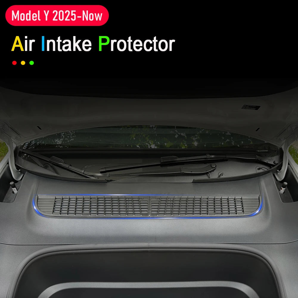 USVOTOV Air Inlet Protective Cover For Tesla Model Y Juniper Model 3 2025 2026 Accessories Anti-leaves Air-Conditioning Grill