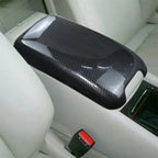 For Mercedes Benz C class W203 2002-2006 Car Stickers Stowing Tidying Armrest Box Panel Carbon fiber Cover Interior Accessories