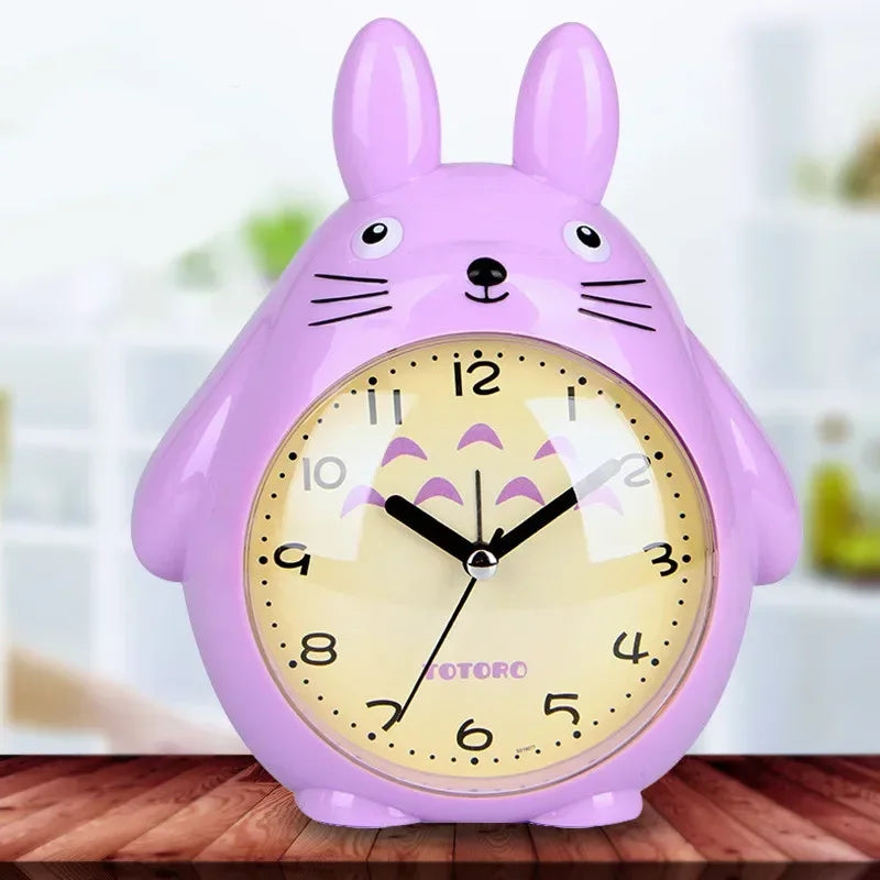 3 Years Warranty Cartoon Cat Alarm Clock Lovely Children Desk Christmas Gift Student Pendulum Jewelry
