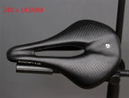 Kocevlo-Carbon Fiber Road Bicycle Seat Cushion, Mountain Bike Seat Bag, Ultra-light, Comfortable, Waterproof, Leather Surface