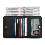 Wallet for Women RFID Blocking Small Compact Bifold Leather Pocket Wallet Ladies Mini Purse with ID Window