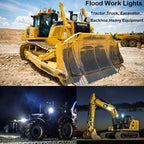 105W 5 Inch Trator Work Light 15750Lms Excavator Flood Light Offroad Lighting fits Farm Tractor Engineer Truck 12/24V