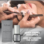 Gollee 0.5-1s Fast drying lashes glue Latex-free Eyelash Extensions Glue 5ml Professional Waterproof eyelash extension supplies