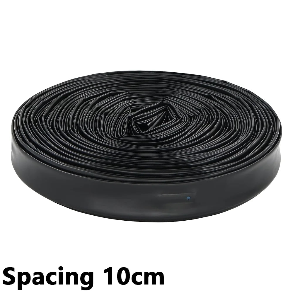 50/100m Drip Tape 16mm PE Tubing Spacing 10-40cm for Garden Greenhouse Watering Farm Agricultural Irrigation Soaker Hose Dripper