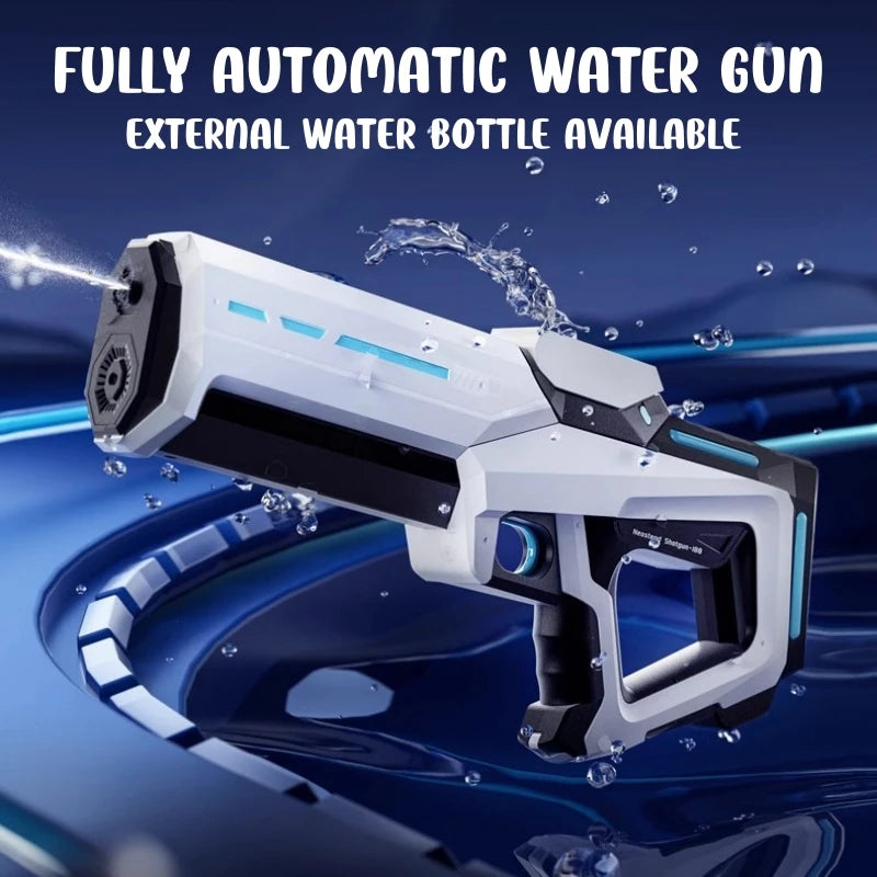 42cm Electric Water Gun High Pressure Auto Absorb Water Blaster, Blue/Green/Red/White