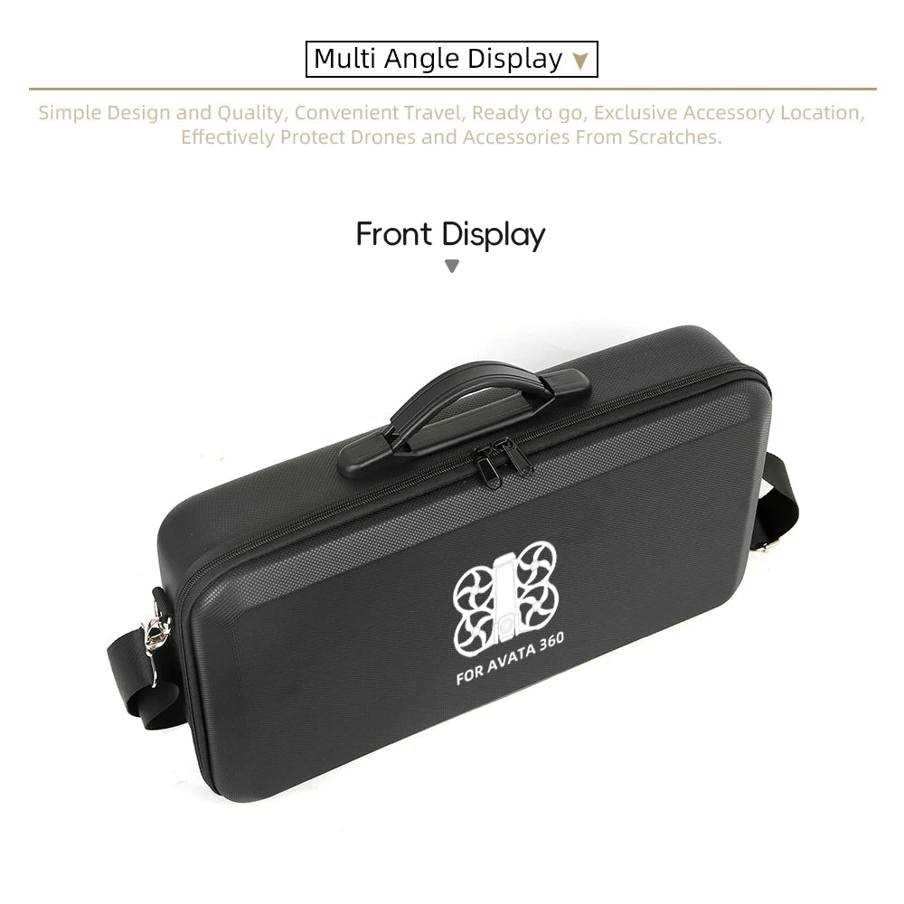 Shoulder PU Portable Bag Case For DJI Avata 360 Protective Shockproof Storage Bag Box for DJI RC-2 Drone Remote Accessory