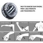 Self-Starting Wrist Ball-Lightweight Portable Silent Stress Relief Tool for Daily Use Non-Slip Hand Trainer for Office/Gym/Home