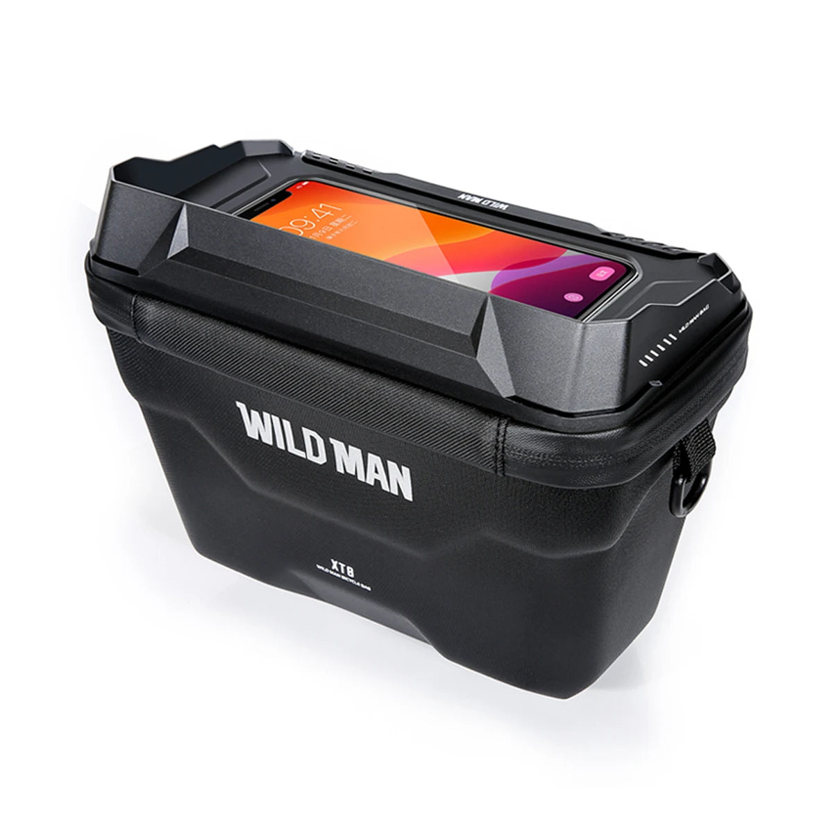 WILD MAN XT8 EVA Handlebar Bag for E-Scooters/Foldable Bikes – Waterproof TPU Touch Screen, Quick-Release Mount