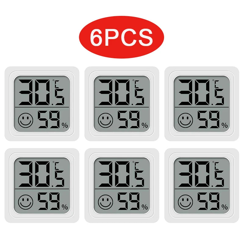 6-10pcs Digital Thermometer Hygrometer Indoor Mini Temperature LCD Electronic Monitor Hygrometer Outdoor Room Baby