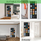 Hat Storage Holder Organizer 27 Clear Pockets Protect Hat Rack Door Hanging Holder Hanger Storage Rack for Baseball Caps Bedroom