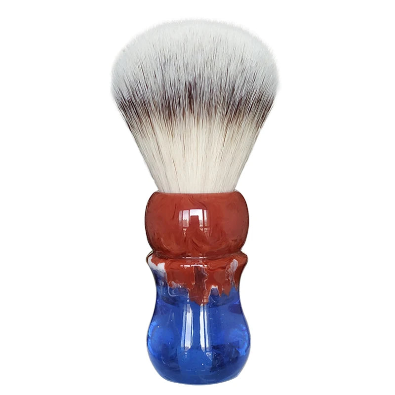 DSCosmetic Gentle Breeze Synthetic Shaving Brush, Soft Hair, Resin Handle, Blue