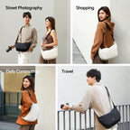 Ulanzı HMN1 Lunar Camera Sling Bag Photography Crossbody Bag for Canon Sony Nikon DSLR Camera Lens with Mini Pouch Divider